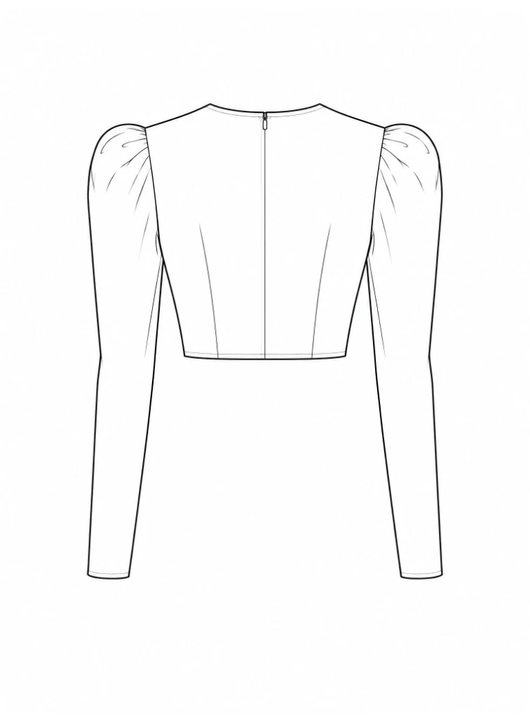 Back technical flat