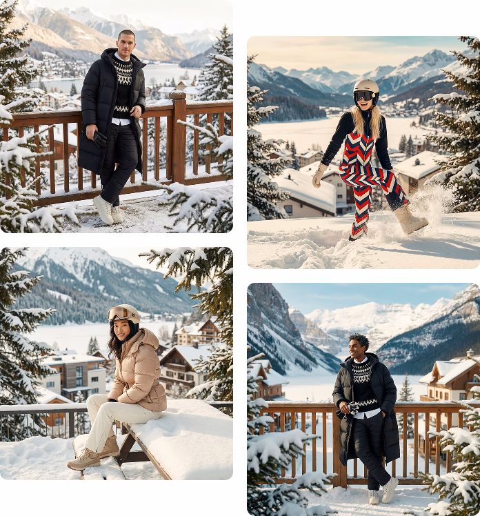 Nümph fashion campaign composition studio